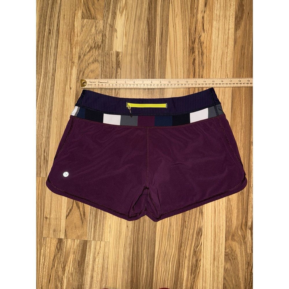 LULULEMON *RARE* Purple Run Tracker‎ Shorts Cut Tag Measurements In Pics EUC